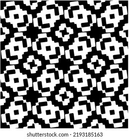Design seamless monochrome geometric pattern. Abstract background. Vector art.Perfect for site backdrop, wrapping paper, wallpaper, textile and surface design. 