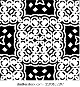 Design seamless monochrome geometric pattern. Abstract background. Vector art.Perfect for site backdrop, wrapping paper, wallpaper, textile and surface design. 