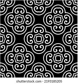 Design seamless monochrome geometric pattern. Abstract background. Vector art.Perfect for site backdrop, wrapping paper, wallpaper, textile and surface design. 