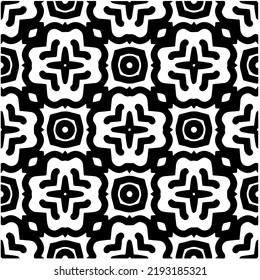 Design seamless monochrome geometric pattern. Abstract background. Vector art.Perfect for site backdrop, wrapping paper, wallpaper, textile and surface design. 