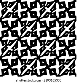 Design seamless monochrome geometric pattern. Abstract background. Vector art.Perfect for site backdrop, wrapping paper, wallpaper, textile and surface design. 