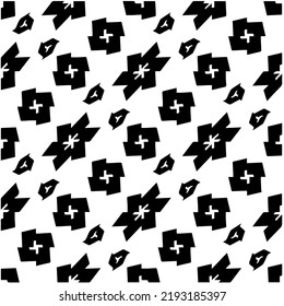 Design seamless monochrome geometric pattern. Abstract background. Vector art.Perfect for site backdrop, wrapping paper, wallpaper, textile and surface design. 