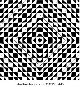 Entwurf nahtloser monochromer geometrischer Muster. Abstrakter Hintergrund. Vector art.Perfekt für Website-Hintergrund, Wickelpapier, Tapete, Textil und Oberflächendesign. 