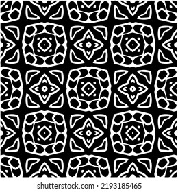 Diseño de un patrón geométrico monocromo sin fisuras. Antecedentes abstractos. Arte vectorial.Perfecto para el fondo del sitio, papel envolvente, papel tapiz, textil y diseño de superficie. 