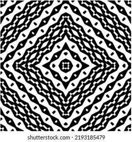 Design seamless monochrome geometric pattern. Abstract background. Vector art.Perfect for site backdrop, wrapping paper, wallpaper, textile and surface design. 