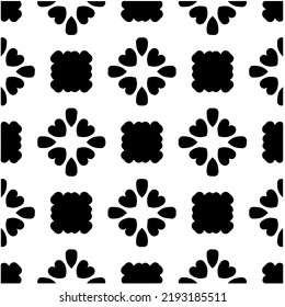 Design seamless monochrome geometric pattern. Abstract background. Vector art.Perfect for site backdrop, wrapping paper, wallpaper, textile and surface design. 
