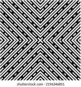 
Design seamless monochrome geometric pattern. Abstract background. Vector art.Perfect for site backdrop, wrapping paper, wallpaper, textile and surface design. 