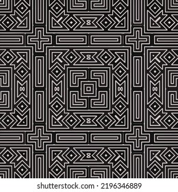 
Design seamless monochrome geometric pattern. Abstract background. Vector art.Perfect for site backdrop, wrapping paper, wallpaper, textile and surface design. 