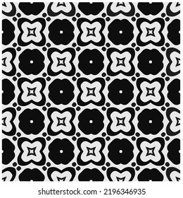 Design seamless monochrome geometric pattern. Abstract background. Vector art.Perfect for site backdrop, wrapping paper, wallpaper, textile and surface design. 