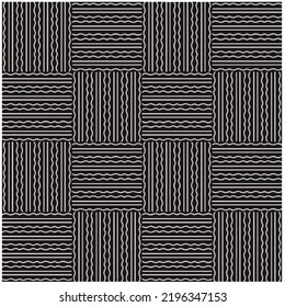 Design seamless monochrome geometric pattern. Abstract background. Vector art.Perfect for site backdrop, wrapping paper, wallpaper, textile and surface design. 