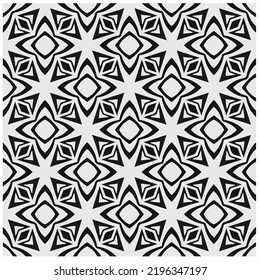 Entwurf nahtloser monochromer geometrischer Muster. Abstrakter Hintergrund. Vector art.Perfekt für Website-Hintergrund, Wickelpapier, Tapete, Textil und Oberflächendesign. 