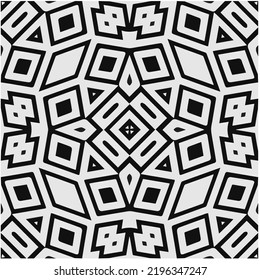 Design seamless monochrome geometric pattern. Abstract background. Vector art.Perfect for site backdrop, wrapping paper, wallpaper, textile and surface design. 