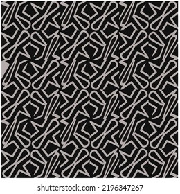 Diseño de un patrón geométrico monocromo sin fisuras. Antecedentes abstractos. Arte vectorial.Perfecto para el fondo del sitio, papel envolvente, papel tapiz, textil y diseño de superficie. 