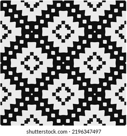 Design seamless monochrome geometric pattern. Abstract background. Vector art.Perfect for site backdrop, wrapping paper, wallpaper, textile and surface design. 