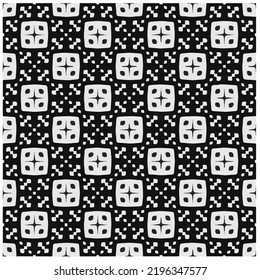Diseño de un patrón geométrico monocromo sin fisuras. Antecedentes abstractos. Arte vectorial.Perfecto para el fondo del sitio, papel envolvente, papel tapiz, textil y diseño de superficie. 