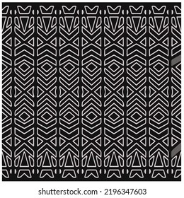 Design seamless monochrome geometric pattern. Abstract background. Vector art.Perfect for site backdrop, wrapping paper, wallpaper, textile and surface design. 