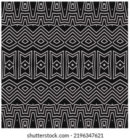 Design seamless monochrome geometric pattern. Abstract background. Vector art.Perfect for site backdrop, wrapping paper, wallpaper, textile and surface design. 