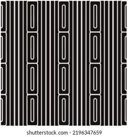 Diseño de un patrón geométrico monocromo sin fisuras. Antecedentes abstractos. Arte vectorial.Perfecto para el fondo del sitio, papel envolvente, papel tapiz, textil y diseño de superficie. 