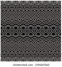 Design seamless monochrome geometric pattern. Abstract background. Vector art.Perfect for site backdrop, wrapping paper, wallpaper, textile and surface design. 