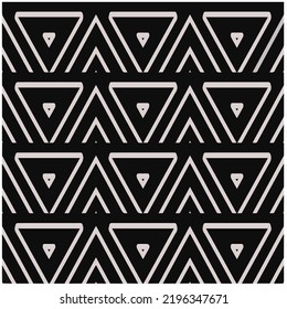 Entwurf nahtloser monochromer geometrischer Muster. Abstrakter Hintergrund. Vector art.Perfekt für Website-Hintergrund, Wickelpapier, Tapete, Textil und Oberflächendesign. 