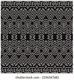 Diseño de un patrón geométrico monocromo sin fisuras. Antecedentes abstractos. Arte vectorial.Perfecto para el fondo del sitio, papel envolvente, papel tapiz, textil y diseño de superficie. 