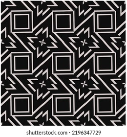 Design seamless monochrome geometric pattern. Abstract background. Vector art.Perfect for site backdrop, wrapping paper, wallpaper, textile and surface design. 