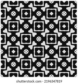 Design seamless monochrome geometric pattern. Abstract background. Vector art.Perfect for site backdrop, wrapping paper, wallpaper, textile and surface design. 
