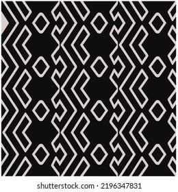 Design seamless monochrome geometric pattern. Abstract background. Vector art.Perfect for site backdrop, wrapping paper, wallpaper, textile and surface design. 