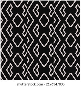 Design seamless monochrome geometric pattern. Abstract background. Vector art.Perfect for site backdrop, wrapping paper, wallpaper, textile and surface design. 