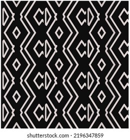 Entwurf nahtloser monochromer geometrischer Muster. Abstrakter Hintergrund. Vector art.Perfekt für Website-Hintergrund, Wickelpapier, Tapete, Textil und Oberflächendesign. 