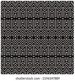 Design seamless monochrome geometric pattern. Abstract background. Vector art.Perfect for site backdrop, wrapping paper, wallpaper, textile and surface design. 
