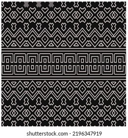 Entwurf nahtloser monochromer geometrischer Muster. Abstrakter Hintergrund. Vector art.Perfekt für Website-Hintergrund, Wickelpapier, Tapete, Textil und Oberflächendesign. 
