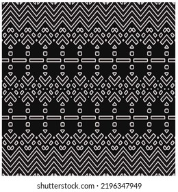Entwurf nahtloser monochromer geometrischer Muster. Abstrakter Hintergrund. Vector art.Perfekt für Website-Hintergrund, Wickelpapier, Tapete, Textil und Oberflächendesign. 