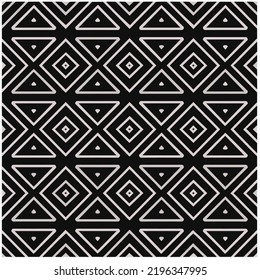 Design seamless monochrome geometric pattern. Abstract background. Vector art.Perfect for site backdrop, wrapping paper, wallpaper, textile and surface design. 