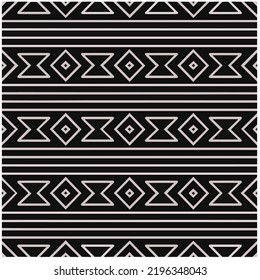 Diseño de un patrón geométrico monocromo sin fisuras. Antecedentes abstractos. Arte vectorial.Perfecto para el fondo del sitio, papel envolvente, papel tapiz, textil y diseño de superficie. 
