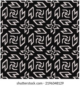 Entwurf nahtloser monochromer geometrischer Muster. Abstrakter Hintergrund. Vector art.Perfekt für Website-Hintergrund, Wickelpapier, Tapete, Textil und Oberflächendesign. 