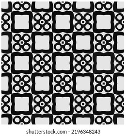 Design seamless monochrome geometric pattern. Abstract background. Vector art.Perfect for site backdrop, wrapping paper, wallpaper, textile and surface design. 