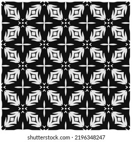 Design seamless monochrome geometric pattern. Abstract background. Vector art.Perfect for site backdrop, wrapping paper, wallpaper, textile and surface design. 