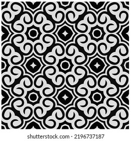 Diseño de un patrón geométrico monocromo sin fisuras. Antecedentes abstractos. Arte vectorial.Perfecto para el fondo del sitio, papel envolvente, papel tapiz, textil y diseño de superficie. 
