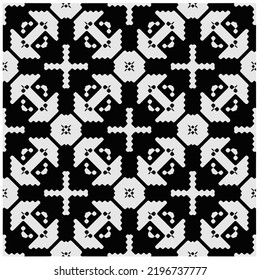 
Design seamless monochrome geometric pattern. Abstract background. Vector art.Perfect for site backdrop, wrapping paper, wallpaper, textile and surface design. 