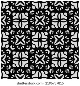 Diseño de un patrón geométrico monocromo sin fisuras. Antecedentes abstractos. Arte vectorial.Perfecto para el fondo del sitio, papel envolvente, papel tapiz, textil y diseño de superficie. 
