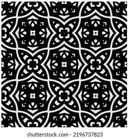 Design seamless monochrome geometric pattern. Abstract background. Vector art.Perfect for site backdrop, wrapping paper, wallpaper, textile and surface design. 
