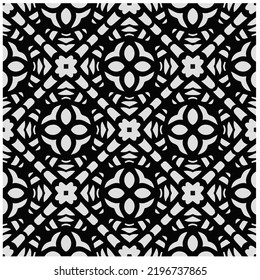 Entwurf nahtloser monochromer geometrischer Muster. Abstrakter Hintergrund. Vector art.Perfekt für Website-Hintergrund, Wickelpapier, Tapete, Textil und Oberflächendesign. 
