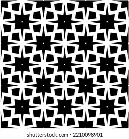 Design seamless monochrome geometric pattern. Abstract background. Vector art.Perfect for site backdrop, wrapping paper, wallpaper, textile and surface design. 