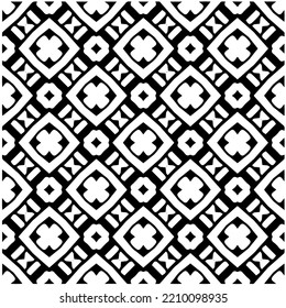 Design seamless monochrome geometric pattern. Abstract background. Vector art.Perfect for site backdrop, wrapping paper, wallpaper, textile and surface design. 
