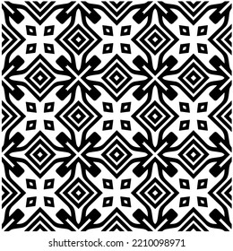 Design seamless monochrome geometric pattern. Abstract background. Vector art.Perfect for site backdrop, wrapping paper, wallpaper, textile and surface design. 