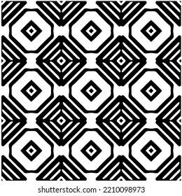 Design seamless monochrome geometric pattern. Abstract background. Vector art.Perfect for site backdrop, wrapping paper, wallpaper, textile and surface design. 