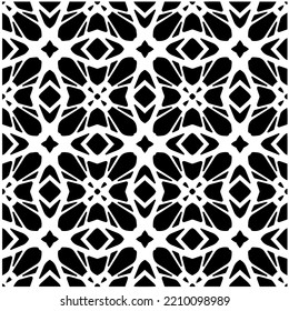 Entwurf nahtloser monochromer geometrischer Muster. Abstrakter Hintergrund. Vector art.Perfekt für Website-Hintergrund, Wickelpapier, Tapete, Textil und Oberflächendesign. 