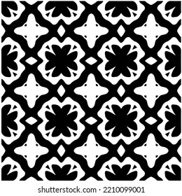 Design seamless monochrome geometric pattern. Abstract background. Vector art.Perfect for site backdrop, wrapping paper, wallpaper, textile and surface design. 