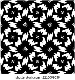Design seamless monochrome geometric pattern. Abstract background. Vector art.Perfect for site backdrop, wrapping paper, wallpaper, textile and surface design. 